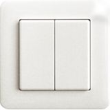 Wireless 2- or 4-way pushbutton Sweden, without frame, exxact white
