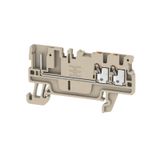 Feed-through terminal block, PUSH IN, 1.5 mm², 500 V, 17.5 A, Number o