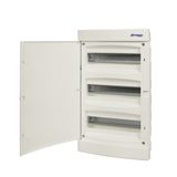Flush-mounting Distribution Board 3-row, 36MW, white door