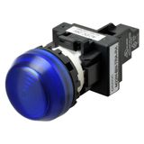 Indicator M22N semi-spherical, CAP COLOR BLUE, LED BLUE, LED VOLTAGE 2