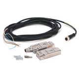 Allen-Bradley 440N-S32038 440N Non Contact Switch, Sipha, 9mm Sensing, 1 N.O. & 1 N.C., 1 N.O. Aux, Reed, Standard Actuator, PVC Cable 3M, Plastic