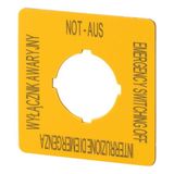 M22-XYK15 Eaton Moeller® series M22 Accessory Emergency-Stop label