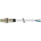 M12 male recept. A-cod. rear PVC 5x0.34 gy UL/CSA 1m