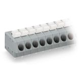 PCB terminal block push-button 2.5 mm² gray