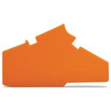 End and separator plate 1.5 mm thick orange