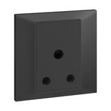 Belanko S - 1 gang BS unswitched socket outlet - 15A - Anthracyte