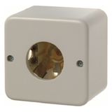 Surface-mtd push-button/pilot lamp E10, NO contact, surface-mtd, white