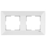 Karre Accessory White Two Gang Frame