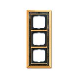 1723-833 Cover Frame Busch-dynasty® polished brass decor anthracite
