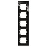 1725-245 Cover Frame Busch-axcent® glass black