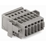 1-conductor male connector CAGE CLAMP® 4 mm² gray