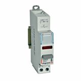 Control switch dual functions - 20 A - 250 V~ - NC + red LED 12/48 V
