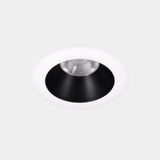 Downlight Play Deco Symmetrical Round Fixed 12W LED warm-white 3000K CRI 90 34.3º Black/White IP54 1248lm