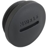 Locking screw synthetic M16x1.5 Black RAL 9005