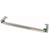 Rigid busbar kit, for B = 600 mm, DIN-Rail,  +2 mounting towers adjustable in height