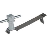 Roof con. hol. FLEXIsnap StSt/pl. grey H 36mm Rd 8mm w. brace f. inter