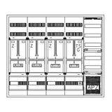 Z„hlerverteiler 3xZF, H=1100 B=1300 T=210mm, 1xTSG, VF, APZ