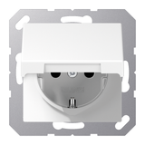 SCHUKO® socket with hinged lid A1521BFKIKLWW
