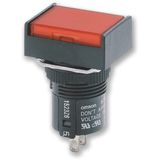 Selector switch, non-illuminated, lever type, rectangular, 3 notches,