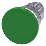 Mushroom pushbutton, 22 mm, round, metal, shiny, green, 40 mm,…3SU1050-1BD40-0AA0-Z Y12