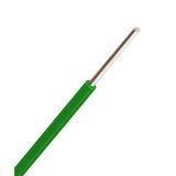 PVC Insulated Wires H05V-U 1mmý green (solid bare)