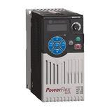 Allen-Bradley 25A-B5P0N104 PowerFlex 523 AC Drive, 240 VAC, 3 Phase, 1.0 HP, 0.75 kW Normal Duty; 1.0 HP, 0.75 kW Heavy Duty, Frame A, IP20 NEMA / Open Type, No Filter