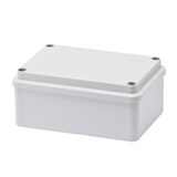 BOX FOR JUNCTIONS AND FOR ELECTRIC AND ELECTRONIC EQUIPMENT - WITH BLANK PLAIN LID - IP56 - INTERNAL DIMENSIONS 120X80X50 - WITH SMOOTH WALLS