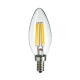 LED Bulb Filament E14 4.3W B35 2700K 470lm CL Migros
