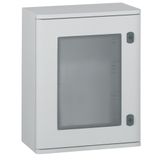 Cabinet Marina - polyester with glass door - IP 66 - IK 10 - 400x300x206 mm