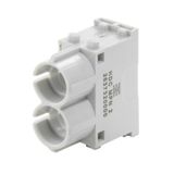 Module for industrial connectors (pneumatics), Male, Female, Inner hos