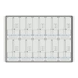 Meter box insert 2-rows, 10 meter boards / 16 Modul heights