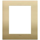 Classic plate 8M metal brushed brass