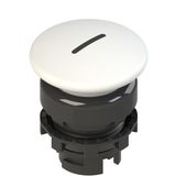 Illuminated white mushroom button with marking E2 1PL2F241L2