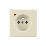 5599B-A0235782 Outlet with pin, overvoltage protection Cream white (electro white)