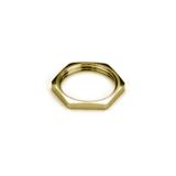 Locknut for cable gland (metal), SKMU MS (brass locknut), M 16, 4 mm, 
