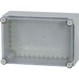 Insulated enclosure, smooth sides, HxWxD=250x375x175mm