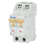 Miniature circuit breaker (MCB) with plug-in terminal, 13 A, 2p, characteristic: B