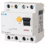 Residual current circuit breaker (RCCB), 100A, 4p, 500mA, type A