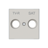 8550.1 DN Cover TV-R / SAT socket SAT 1 gang Sand - Sky Niessen