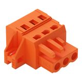 1-conductor female connector CAGE CLAMP® 2.5 mm² orange