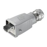 RJ45 connector, IP67, Connection 1: RJ45, Connection 2: IDCAWG 26...AW