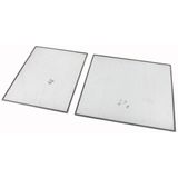 Bottom plate, galvanized, divided 6/4, PIFT, for, WxD=1000x800mm, up to IP55