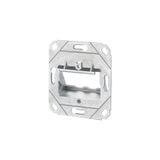 Modul wall outlet flush mounted without cover 2 port unequipped