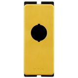 Surface mounting enclosure, flat, 1 mounting location, M22, yellow