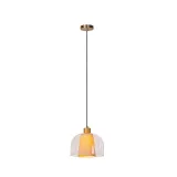 GUNHILD Pendant light-Transp.-Ø24-1xE27-60W-Glass