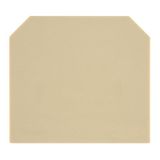 End plate (terminals), 22.5 mm x 1.5 mm, beige