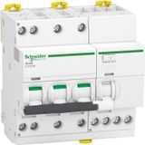 Residual current breaker with overcurrent protection (RCBO), Acti9 iCV40N, 3P+N, 16A, C curve, 6000A, AC type, 30mA