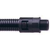 AL21/PF050/A/BL STRAIGHT PF050 IP66/ NC21 COND BLK