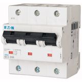 Miniature circuit breaker (MCB), 20A, 3p, type D characteristic