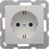 SCHUKO socket outlet, S.1/B.3/B.7, polar white glossy